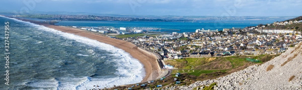 Obraz Storm Jorge hits Chesil Beach