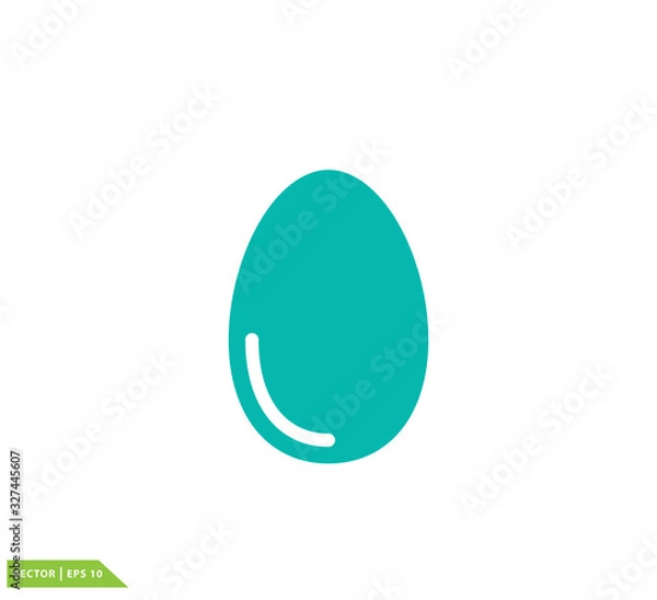 Fototapeta Egg icon vector logo template