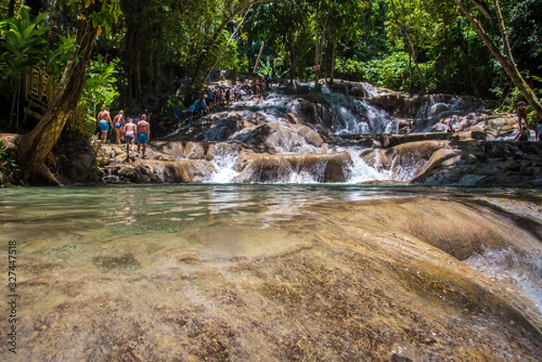 Fototapeta Dunn's Waterfalls in Jamaica 