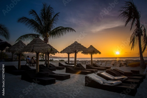 Obraz Tropical Island Sunset 