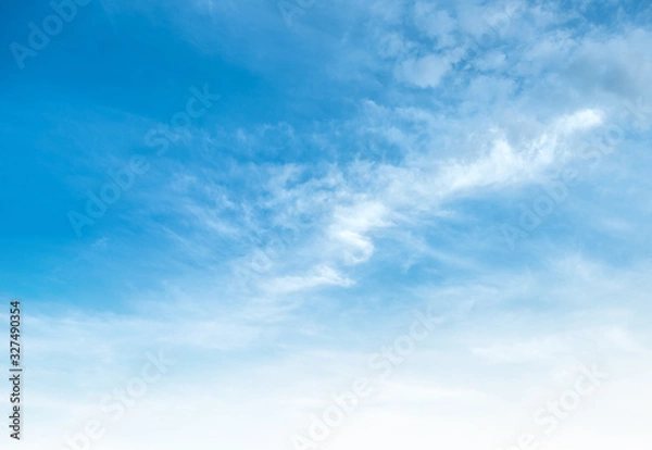 Obraz Clear blue sky and white clouds