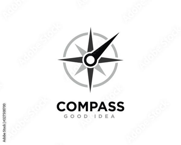 Fototapeta Compass Logo Icon Design Vector