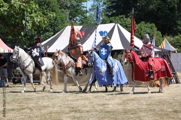 Fototapeta Ritter zu Pferd