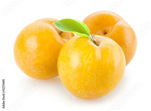 Obraz żółte śliwki