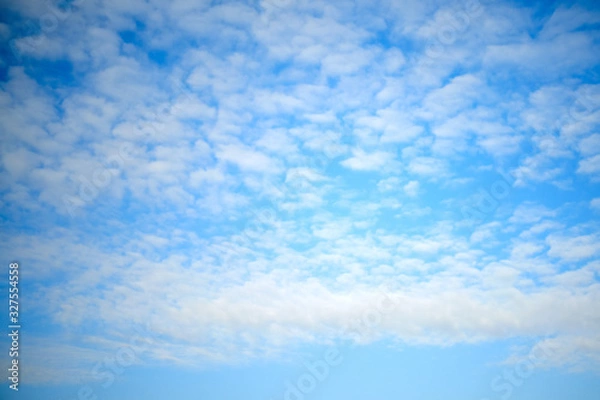 Obraz Feather clouds on the sky, background, copy space for text