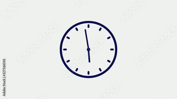 Fototapeta Amazing blue color clock icon,Blue color images,New clock image,Clock icon