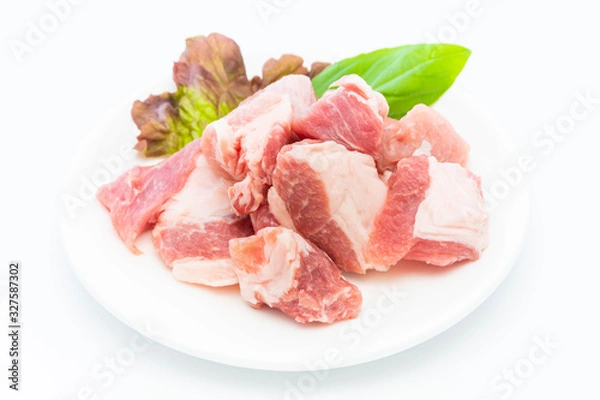 Fototapeta 豚肉　角切り