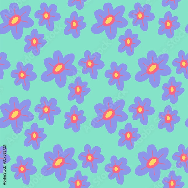Obraz Flowers illustration pattern
