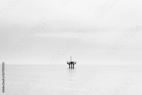 Obraz diving platform and boat docking