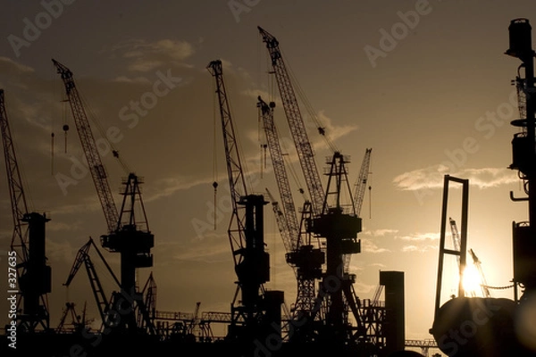 Obraz abendstimmung im hafen 2