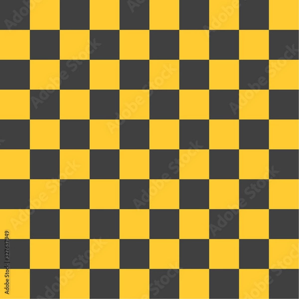 Fototapeta yellow and black squares caution background- vector illustration
