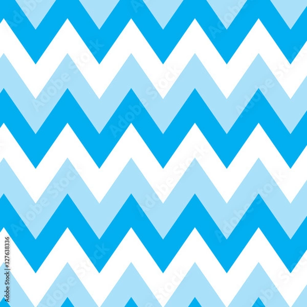 Obraz blue zig zag geometric background- vector illustration