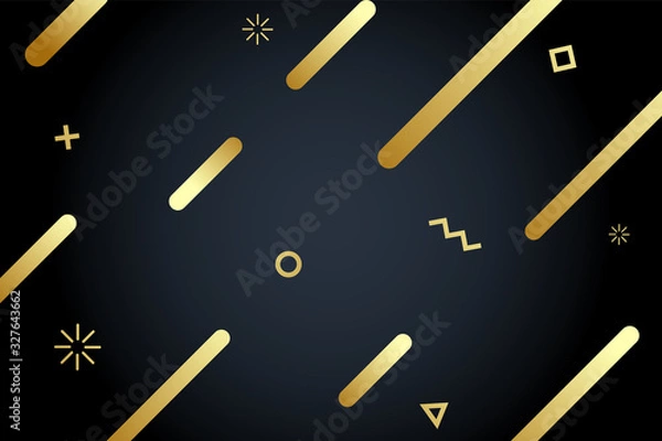 Fototapeta Abstract Geometric Shapes Background. Colorful Gradient Background .Vector Illustration