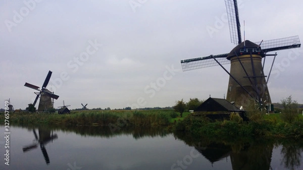 Fototapeta Windmills in Holland
