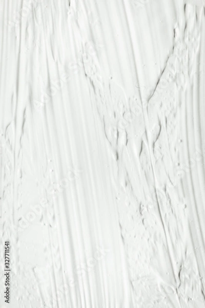 Fototapeta White texture background, Abstract brush stroke pattern textured acrylic white painting, White wall