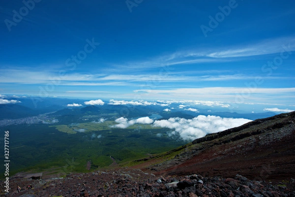 Obraz 富士山からみる景色