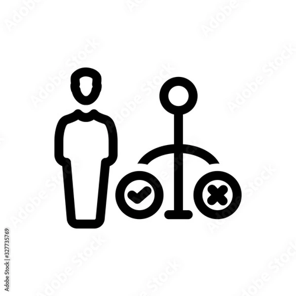 Fototapeta Decision Icon