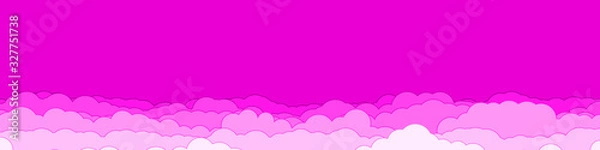Fototapeta Abstract Color Clouds Sky Generative Art background illustration
