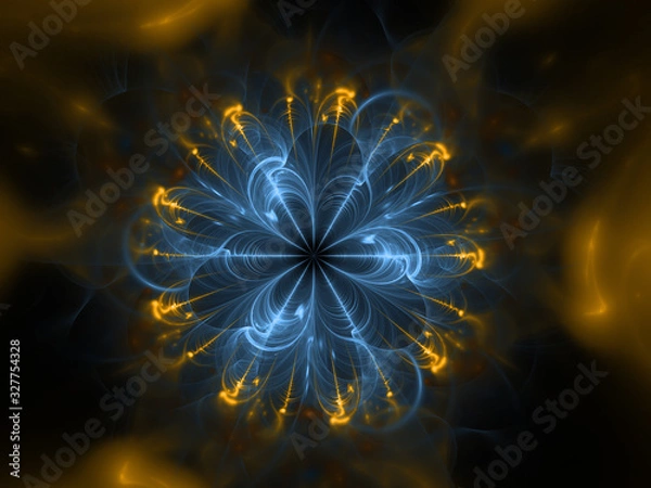 Obraz Computer generated Abstract  Fractal pattern. Mobile phone wall paper.