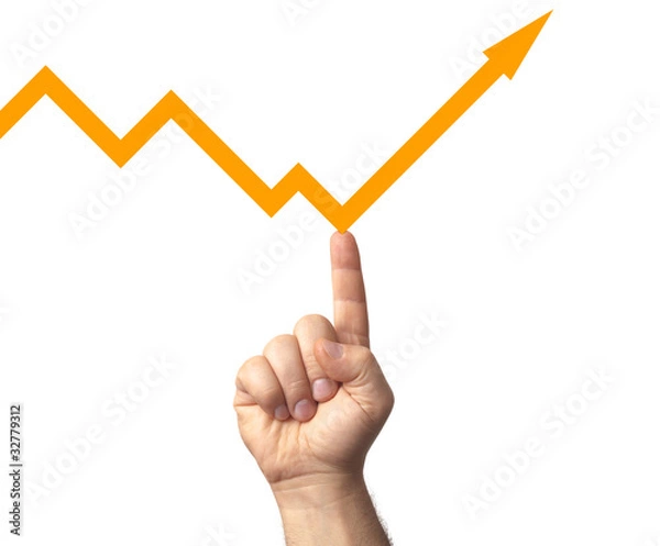 Obraz grafico stilizzato dito