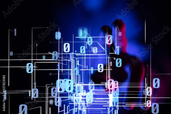 Fototapeta Digital Network and data concept