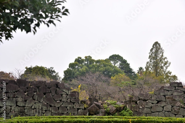 Fototapeta 復旧が待たれる熊本城