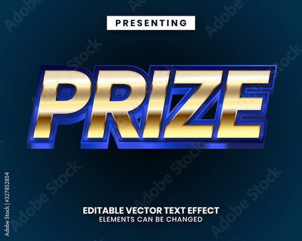 Fototapeta shiny metal style editable text effect