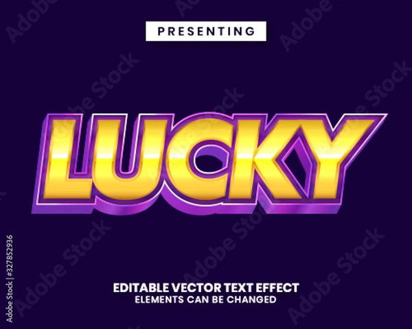 Fototapeta shiny metal style editable text effect