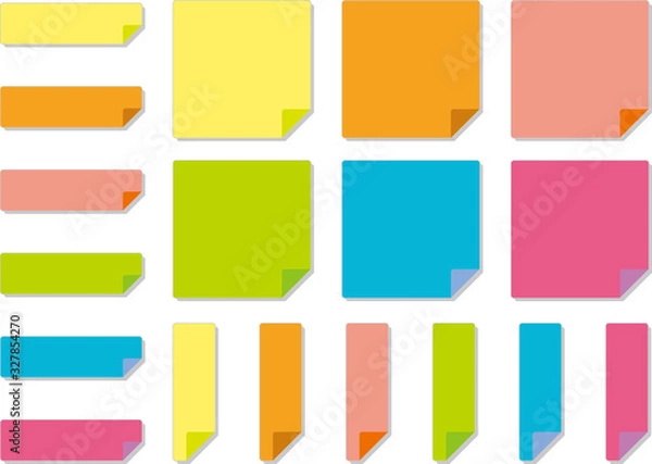 Fototapeta 付箋イラストフレームセット