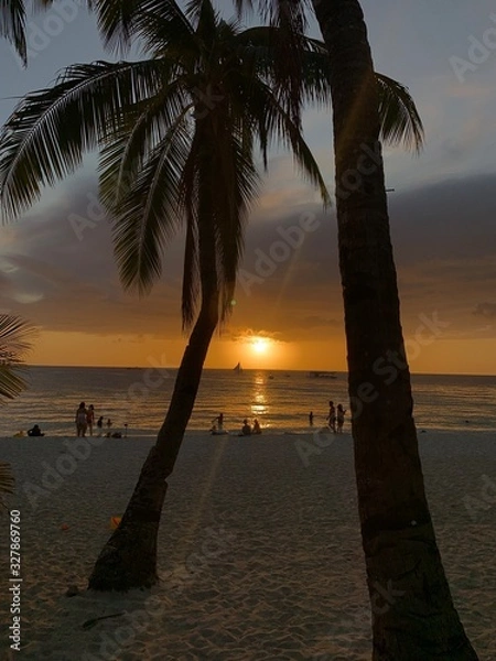 Obraz sunset on the beach