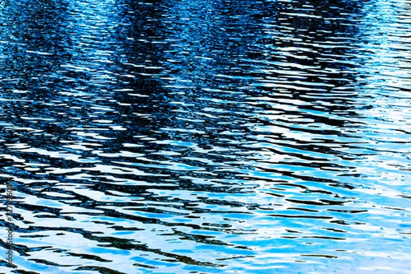 Obraz Abstract Blue Rippled Lake