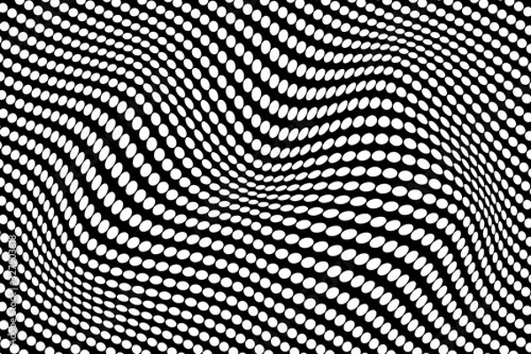 Fototapeta Abstract vector background, with waves, repetitive lines
