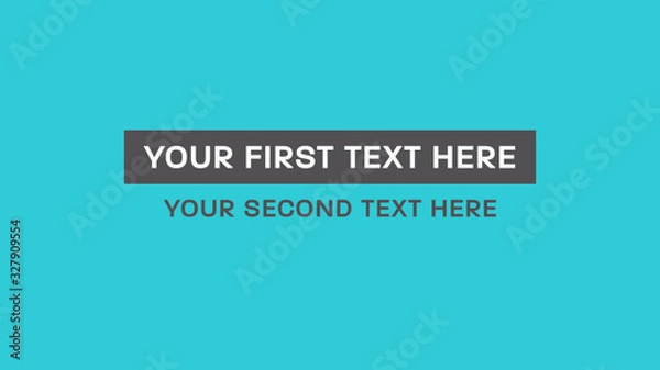 Fototapeta Minimalne czyste tytuły