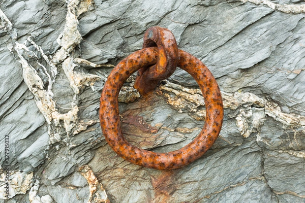 Fototapeta Mooring rusty