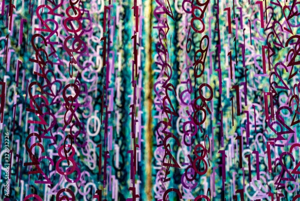 Obraz Multi Coloured Numbers