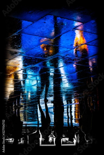 Obraz Blue Silhouettes 2