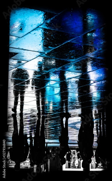 Obraz Blue Silhouettes