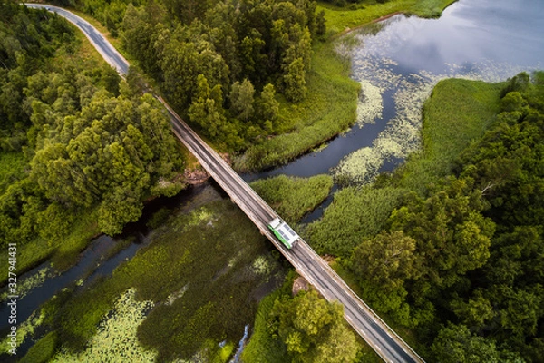 Fototapeta RV from above