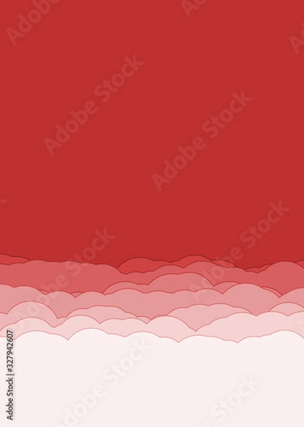 Fototapeta Abstract Color Clouds Sky Generative Art background illustration