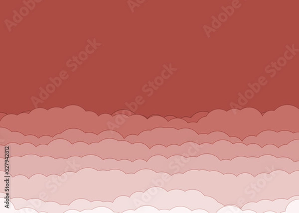 Fototapeta Abstract Color Clouds Sky Generative Art background illustration