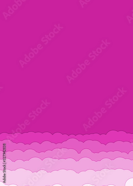 Fototapeta Abstract Color Clouds Sky Generative Art background illustration