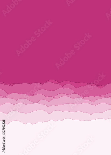 Fototapeta Abstract Color Clouds Sky Generative Art background illustration