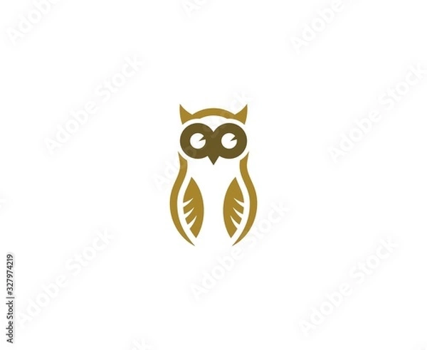Fototapeta Owl logo