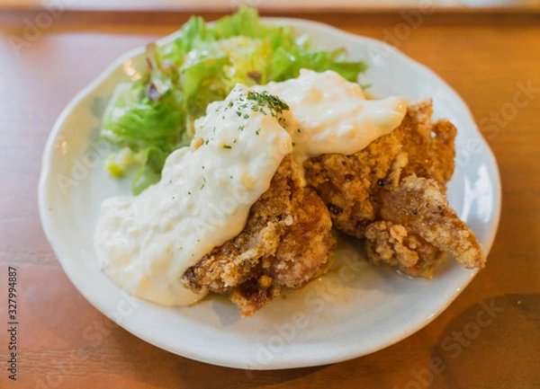 Obraz chicken with rice and vegetables