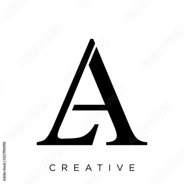 Obraz la or al letter logo design