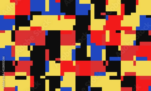 Fototapeta Deconstructed Abstract Vector Pattern Design