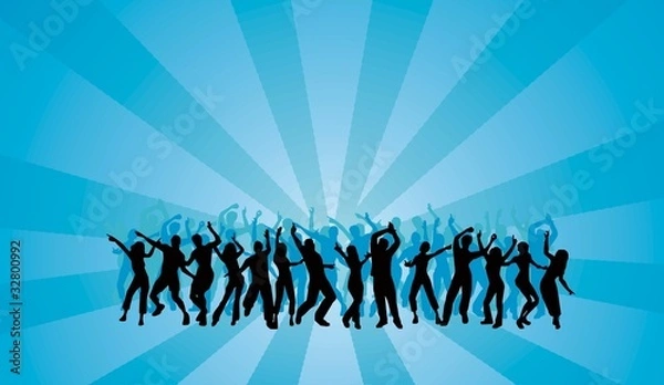 Obraz silhouete dancing