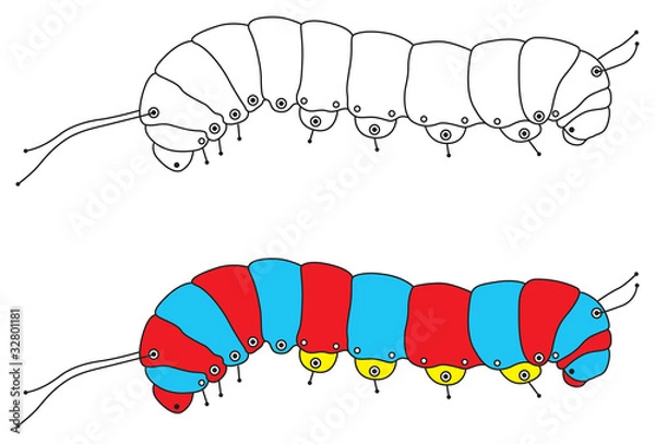 Obraz Caterpillar illustration