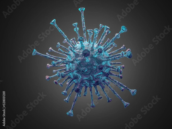 Fototapeta microscope image of a virus.