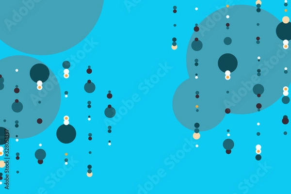 Obraz abstract blue background with geometry